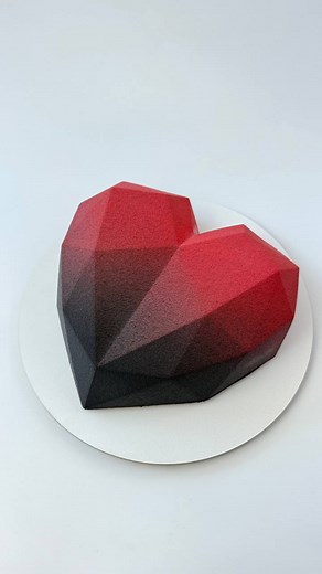 5.7K views · 120 reactions | Geometry that makes you fall in love at first sight. Sharp lines, perfect proportions, and pure elegance — even in the softest dessert. Every cake made in this mold looks like a piece of art. ✨ Handmade by Dinara Kasko  Worldwide shipping  Perfect for mousse, sponge, velvet spray, or glaze. Order your mold via the link in bio  | Dinara Kasko | Facebook