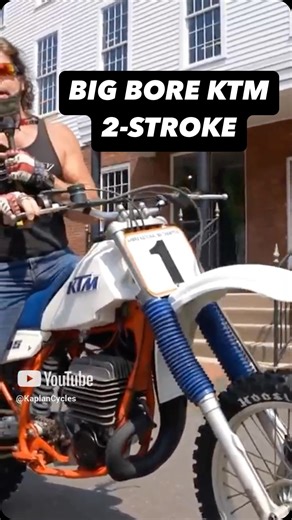 Kaplan America 🇺🇸 on Instagram: "BECAUSE SUICIDE WITH RAZORS IS FOR PUSSIES!! 2 STROKE KTM 495"