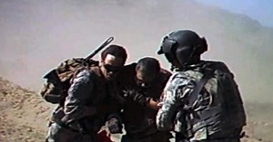 Extraordinary combat video shows soldier's act of humanity