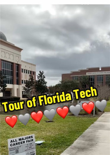 Sarah and I toured Florida Tech today to look at a graduate program there. We loved it!!❤️🩶❤️🩶❤️🩶 #floridatech #fit #ucf #uf #fsu