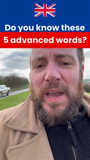Learn 5 advanced English word in British English m in a modern British RP accent. #britishenglish #english #esl #learnenglish #englishexpression | English Right Now