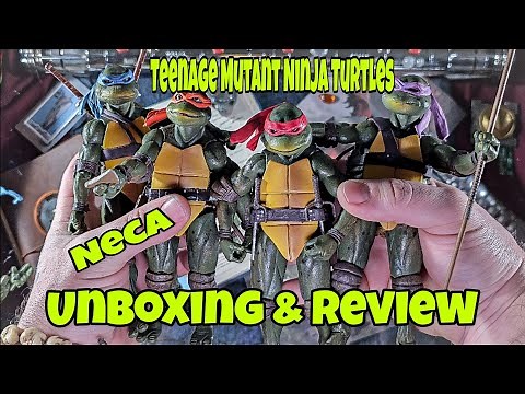 Neca(Bootleg) 1990's Movie Teenage Mutant Ninja Turtles Action Figures | Unboxing & Review