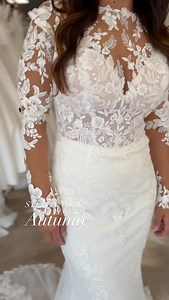 59 reactions · 14 comments | Stunning long sleeve lace gown. Meet Autumn. #bridalgowns #bridaldresses #longsleevegown #bridalstyles #illinoisbride #bridestobe #weddingstyles | Main Street Bridal | Facebook