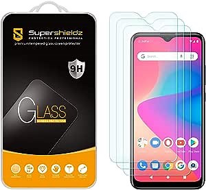 Supershieldz (3 Pack) Designed for BLU V50 Tempered Glass Screen Protector, Anti Scratch, Bubble Free