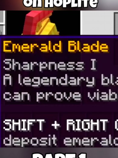 Emerald Sword Myth: How Sharpness 50 Hoplite Blade Broke Randomizer
