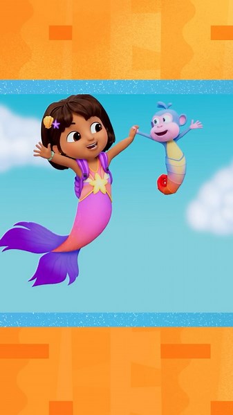 every swimming splash in Dora! 🏊 #shorts