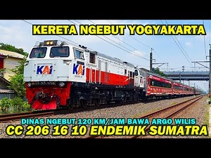 LOKOMOTIF CC 206 ENDEMIK SUMATRA NARIK ARGO WILIS! Kereta Api Ngebut Yogyakarta Awal Tahun Baru 2026