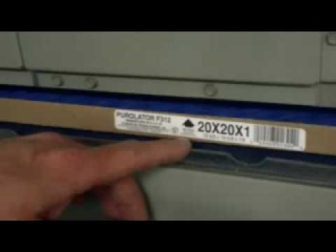 How to Change the Disposable Air Filter on a Trane Air Handler.