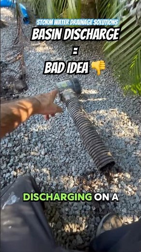 Drainage System Discharge End - Storm Water Drainage Solutions - Tampa Yard Drainage - Drain Basin