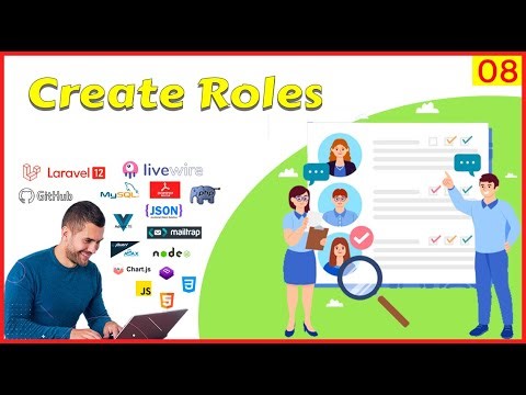 08 🧩 Creating and Registering Roles | Controllers, Routes, and Forms | Laravel 12 FullStack Ecomm...