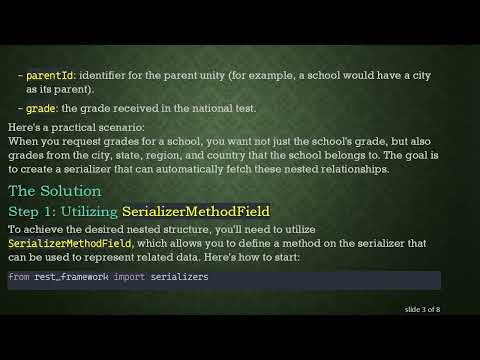 Building a Self-Referencing Nested Serializer with Django Rest Framework