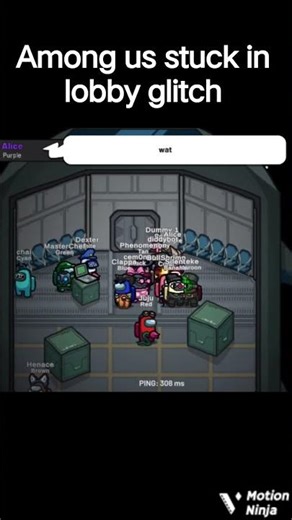 Among us stuck in lobby glitch #amongusglitch #amongus