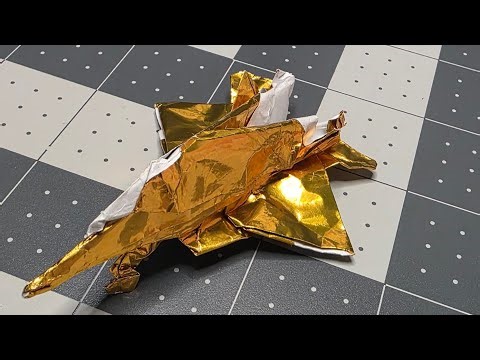 How to fold my version of the advanced version of Jayson Merrill's F-22 Raptor part 1