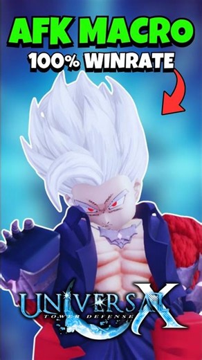 100% Winrate Solo *AFK Macro* Serialized Gohan #utd #roblox