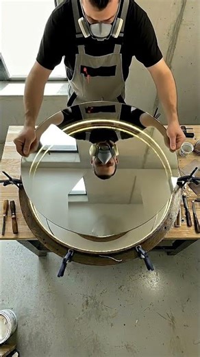 How to Build a Mind-Bending Infinity Mirror Table 🌀 #Woodworking #Shorts