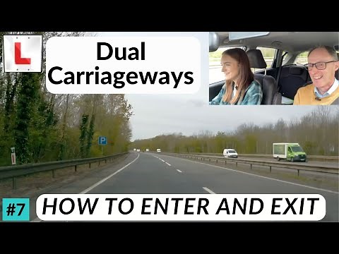 How to Enter and Exit a Dual Carriageway via Slip Roads | Driving Lesson with Sophie