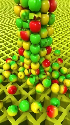 Colorful apple looping | 3D apple #moralstory #shortvideo