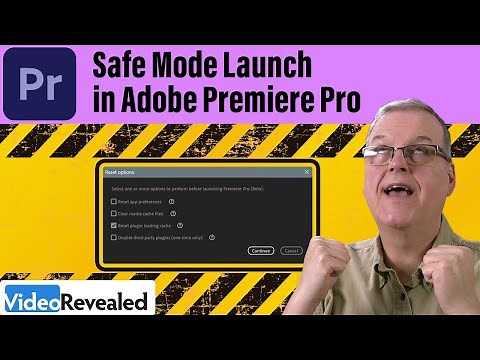 Safe Mode Launch in Adobe Premiere Pro