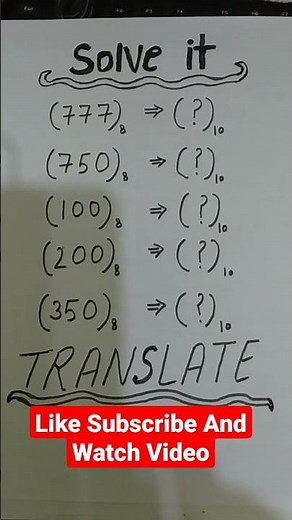 Octal Numbers Convert Into Decimal Numbers.