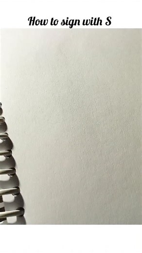Art Line on Instagram: "How to sign with 🖊️ S 🩷💖 letter 💕 . . . . . . . . . . . .. .#signature"