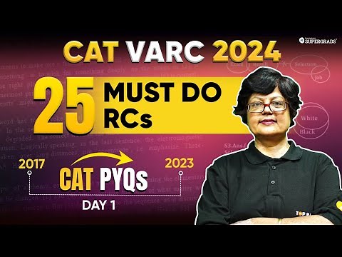 CAT VARC PYQs | CAT Previous Year RC Passages Solution 📑| CAT 2017-23 Paper Solution 🎯| Day 1
