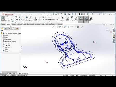 04b Import a DXF for Cookie Cutter - SolidWorks