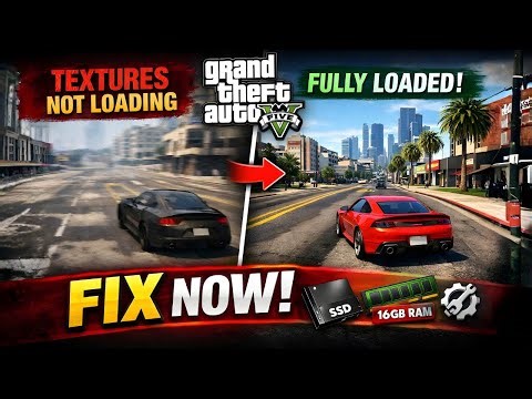 GTA V Textures Not Loading or Loading Slowly Fix (PC 2025) | GTA 5 Texture Streaming Issue