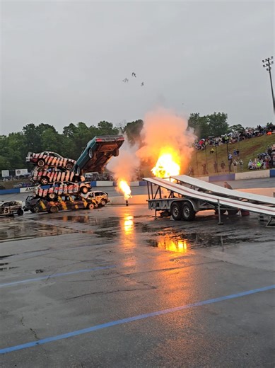 Tower of Doom Stunt: Epic Crash at Tour of Destruction