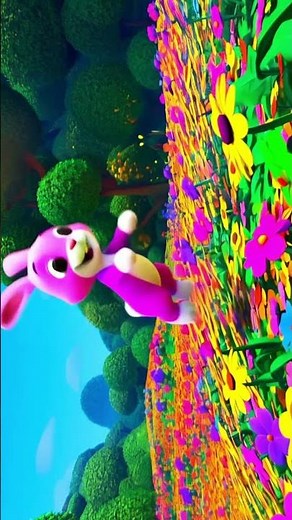 Hey Little Pink Rabbit 🐰💗 | Cute Short Cartoon for Kids | Viral Baby Bunny Animation #kidscartoon