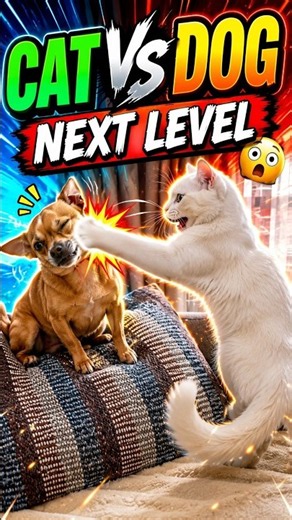 Ranking The Most Unexpected Dog vs Cat Moments 💀 #pets #funny