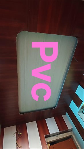 Stylish PVC False Ceiling with Wooden Look#heavycivil #shortsvideo #construction #ceilingworks