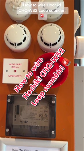 How to wire Hochiki CHQ-WS2 Loop sounder! 🚨#firealarm #fyp #viral #blowup #hochiki #_firealarmboy_ #ollysfirealarms @xanthefp