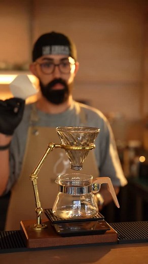 Fine dining deserves fine brewing. Meet the V60. ☕️✨ #Serene #V60 #SpecialtyCoffee #CoffeeTime #CoffeeArt #CoffeeExperience | Serene Restaurants