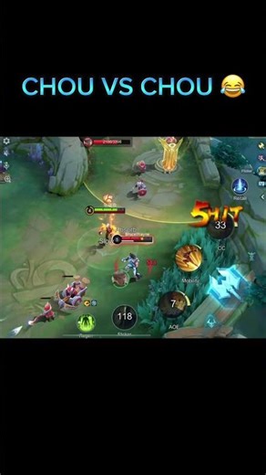 CHOU CUSTOM WITH BRUCEWAYNE 🤣 #mobalegends5v5 #moba5v5English