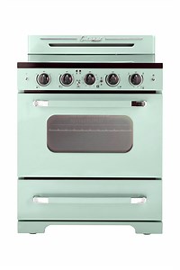 Unique Classic Retro 30" 3.9 cu/ft Freestanding 5-Element Electric Range with Convection Oven