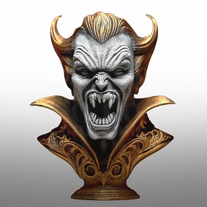 3D Printed Dracula | Gothic Horror Figurine | Spooky Haunted House & Creepy Tabletop Decor - Etsy