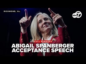 FULL: Governor-elect Abigail Spanberger acceptance speech