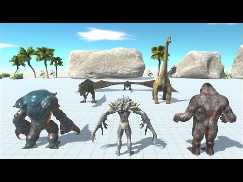 Fantasy with All Dinosaurs vs Infernal with Mutant Primates & Alien Exotica - Animal Revolt Battle