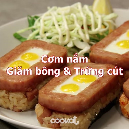 [Cookat Việt Nam] Cơm nắm Giăm bông & Trứng cút