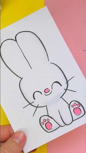 El truco para dibujar un conejo kawaii perfecto #dibujo #kawaii #arte