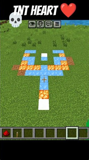 TNT Heart in Minecraft ❤️💣 | Explosion Makes a Heart Shape!