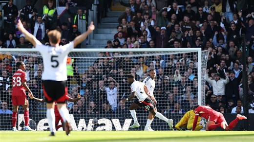 Fulham 3-2 Liverpool: Cottagers end messy Liverpool's 26-match unbeaten run