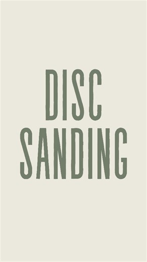 AMVANI DESIGNS | DISC SANDING Disc sanding is a power sanding technique using a rotating circular abrasive disc, often on a stationary machine or handheld... | Instagram