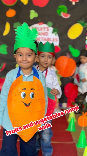 382K views · 2.1K reactions | Fruits and vegetables ramp walk #sunriseldh #PlayBasedLearning #fblifestyle #fruitsandvegetablesdisplay | Sunrise Nursery School | Facebook