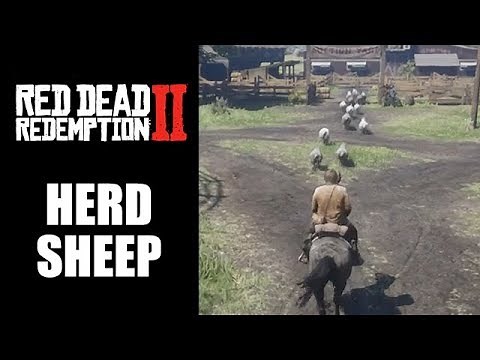 Red Dead Redemption 2 how to herd sheep