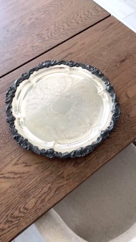 Vintage Sheffield Silver Co. Round Footed Tray Wedding Cake Stand 16” - Etsy