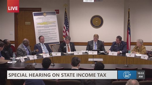 GA Senate hearing on elimination of state income tax | Full hearing