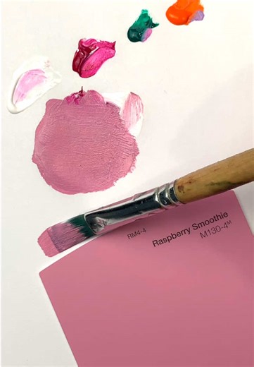 100% #Pink Color Match Challenge 😱 #colormixing #paint #art #challenge