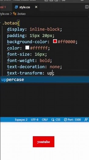 Como Fazer Link Externo com HTML e CSS #link #programação