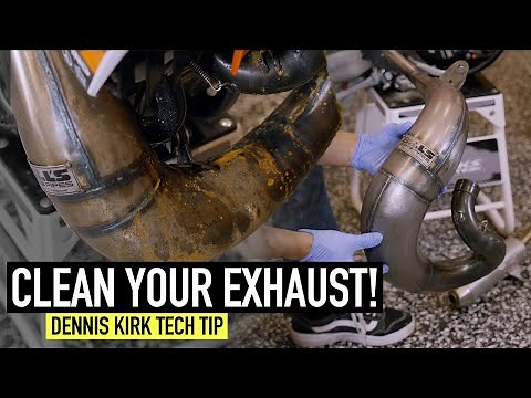 The BEST way to clean rust off an Exhaust Pipe! | Dennis Kirk Tech Tip